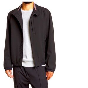 Hugo Boss Camur zip front water- repellent jacket in black Sz Large( EU50) NWT